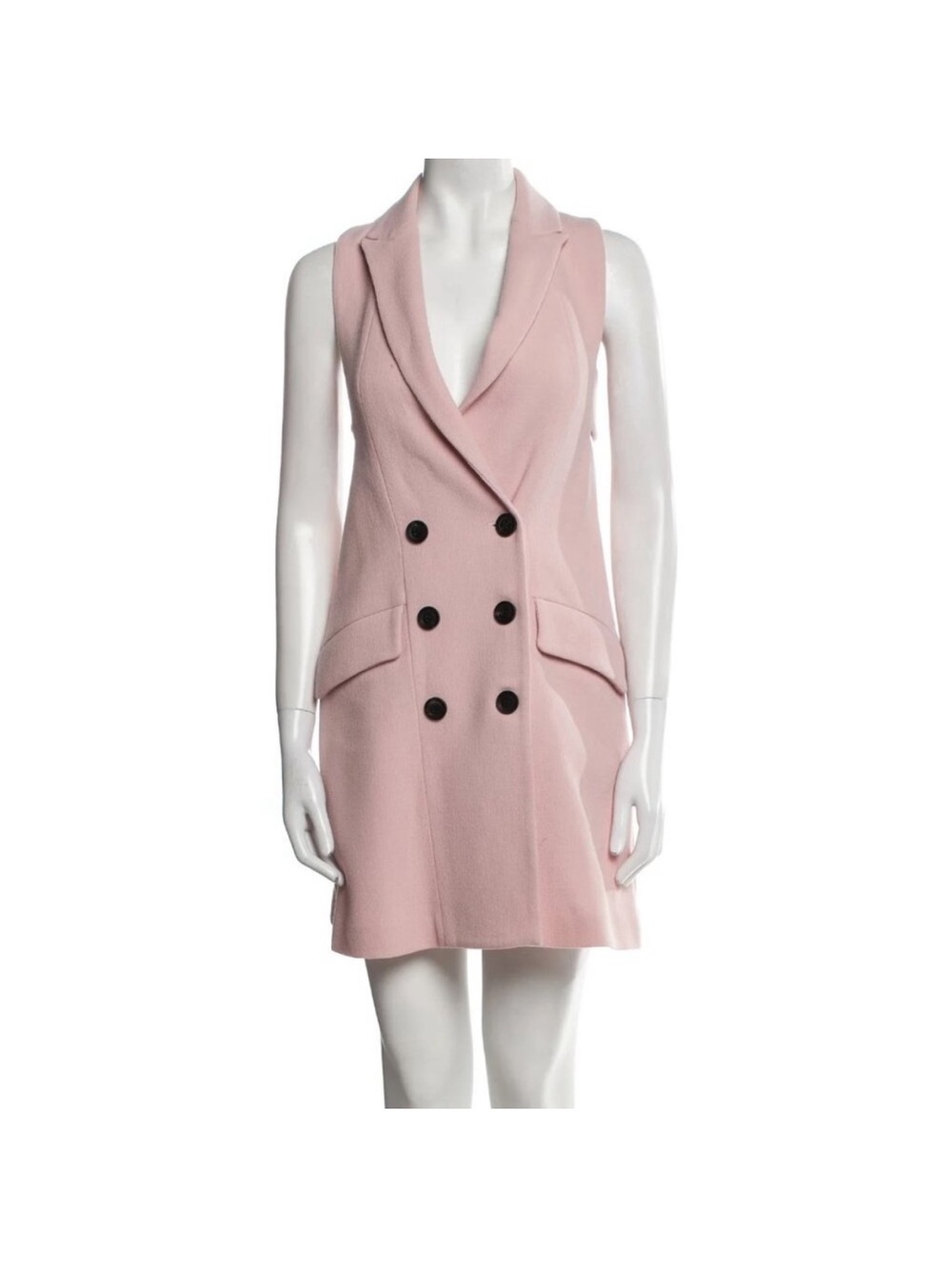Marissa Webb Double-Breasted Pink Blazer Dress